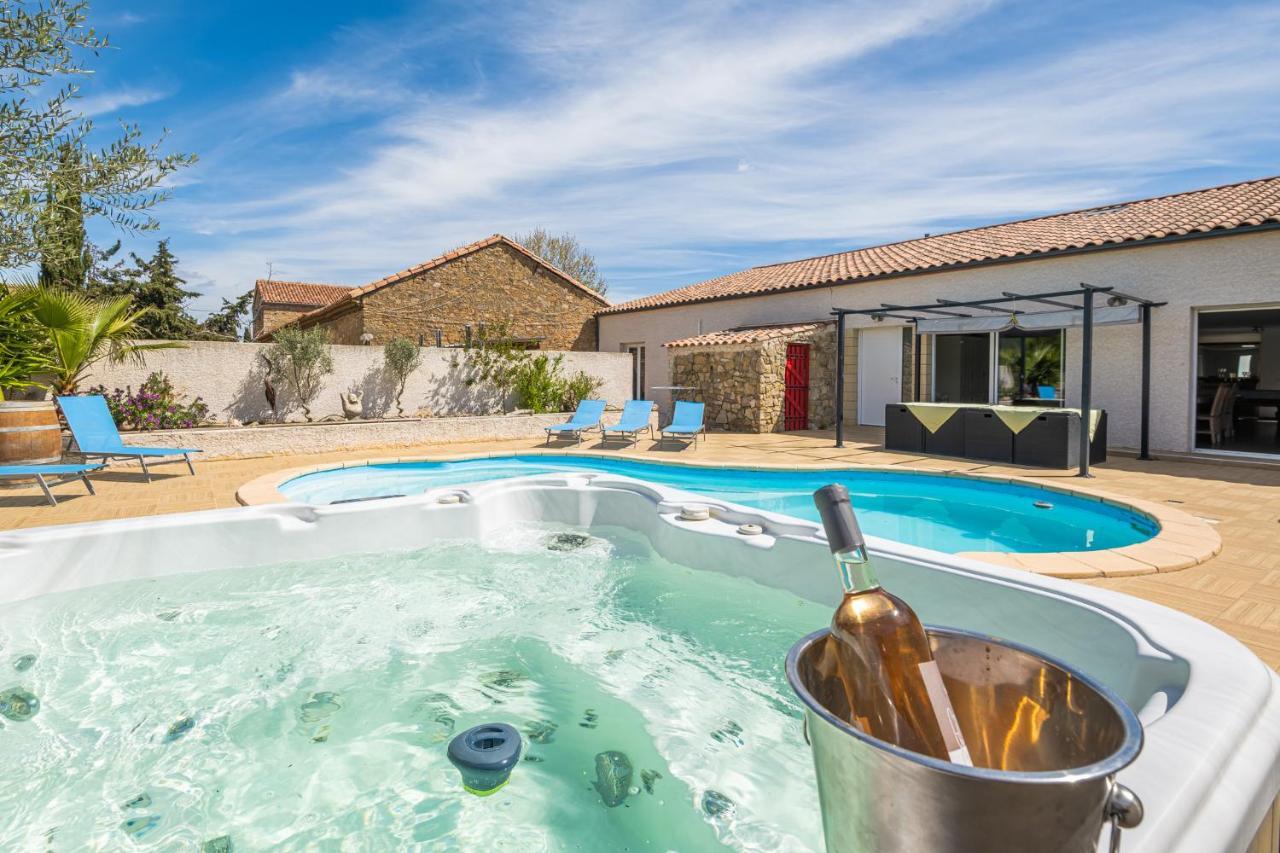 Villa Avec Piscine Et Jaccuzy Bize-Minervois Exterior foto