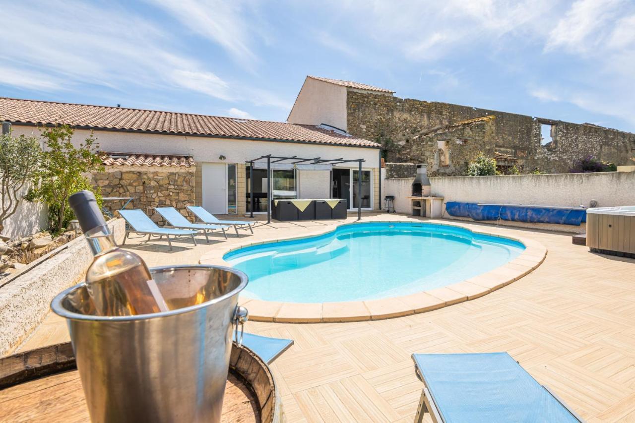 Villa Avec Piscine Et Jaccuzy Bize-Minervois Exterior foto
